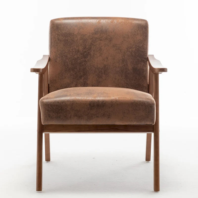 Fauteuil d'appoint à cadre en bois massif