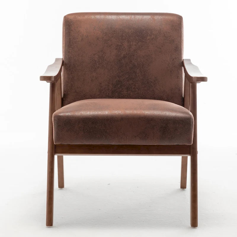 Fauteuil d'appoint à cadre en bois massif