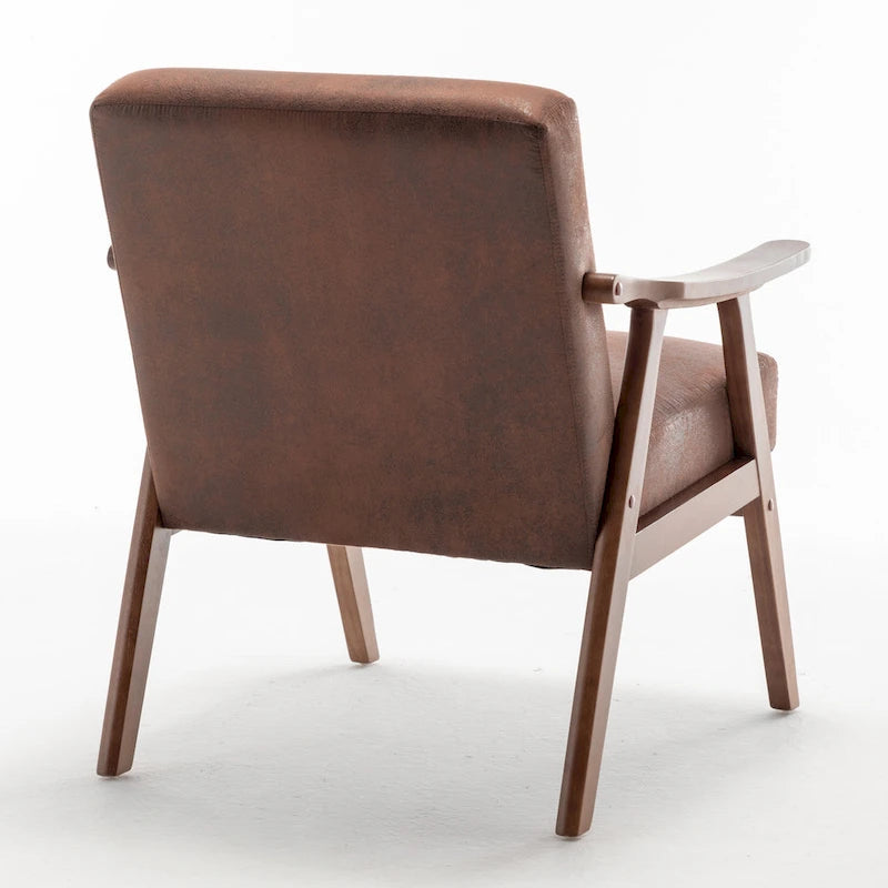 Fauteuil d'appoint à cadre en bois massif