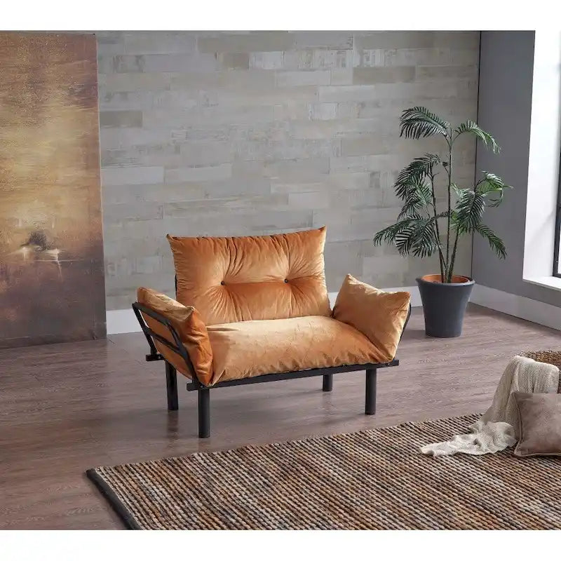 Futon causeuse, cadre pliable