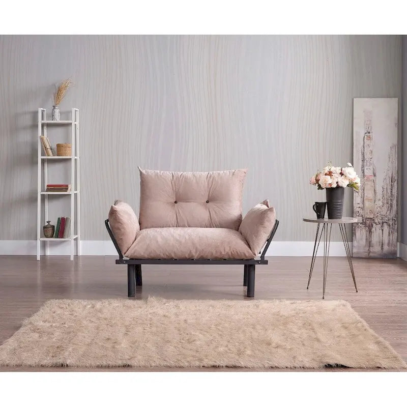 Futon causeuse, cadre pliable