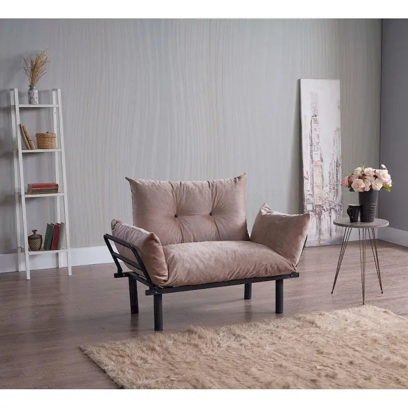 Futon causeuse, cadre pliable
