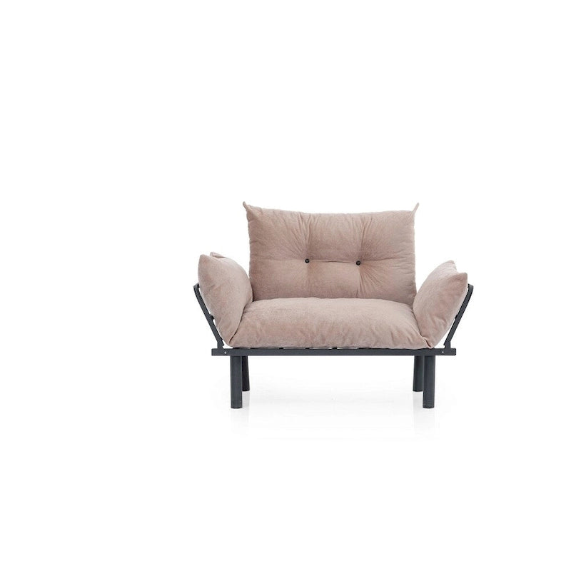 Futon causeuse, cadre pliable