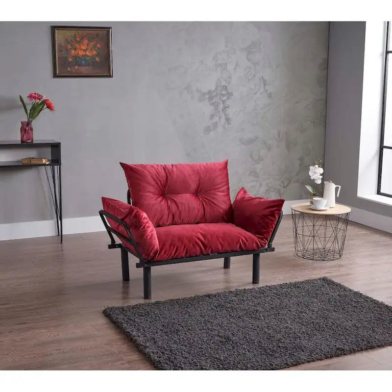Futon causeuse, cadre pliable