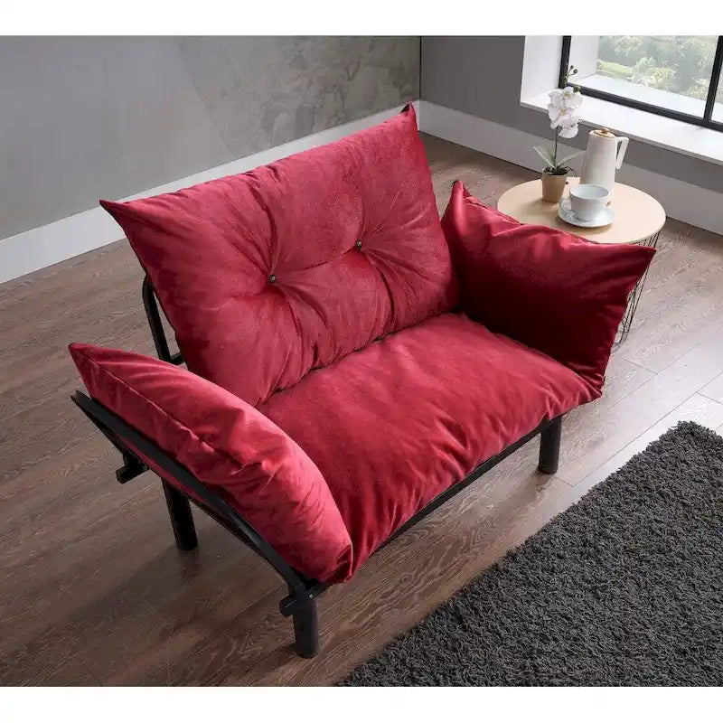 Futon causeuse, cadre pliable