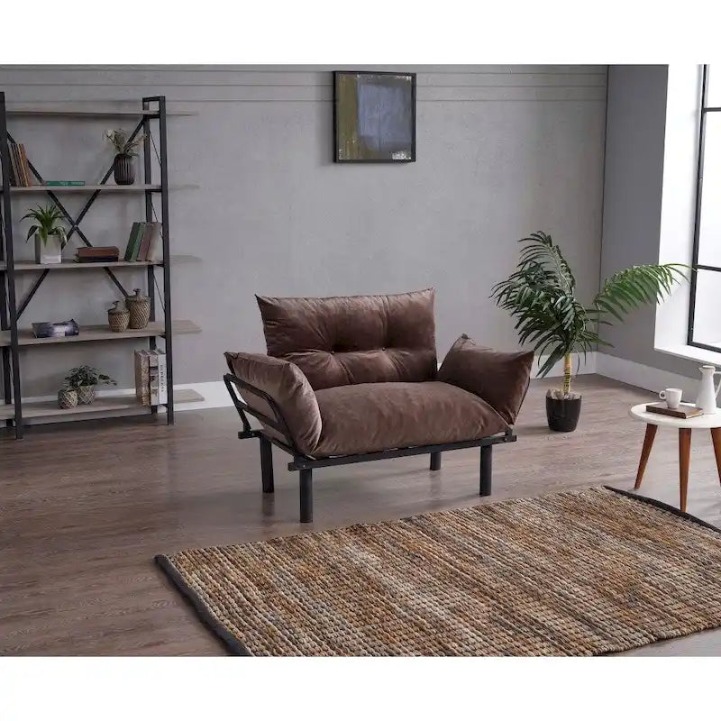 Futon causeuse, cadre pliable