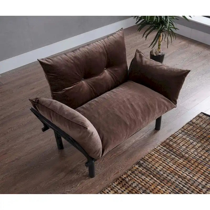 Futon causeuse, cadre pliable
