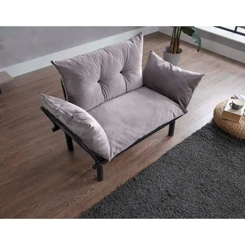 Futon causeuse, cadre pliable