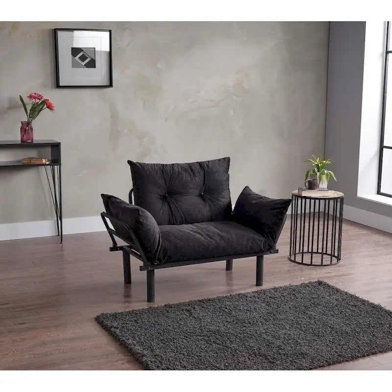 Futon causeuse, cadre pliable