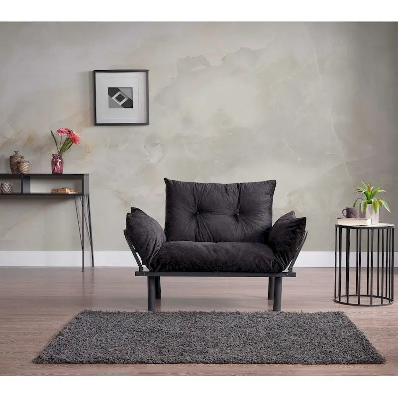 Futon causeuse, cadre pliable