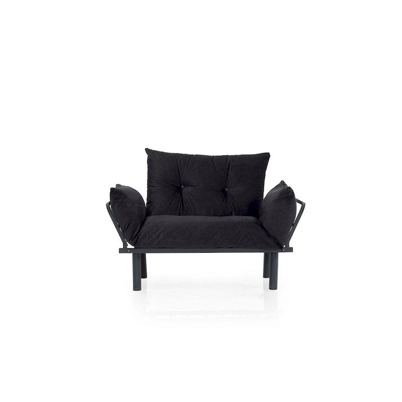 Futon causeuse, cadre pliable