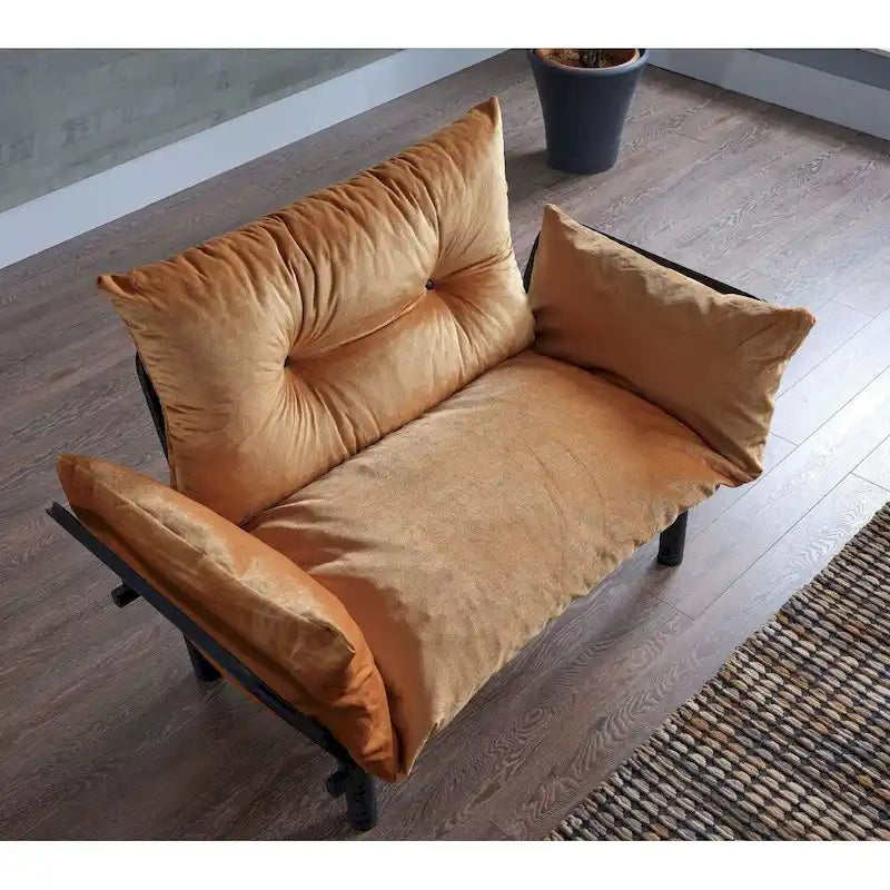 Futon causeuse, cadre pliable