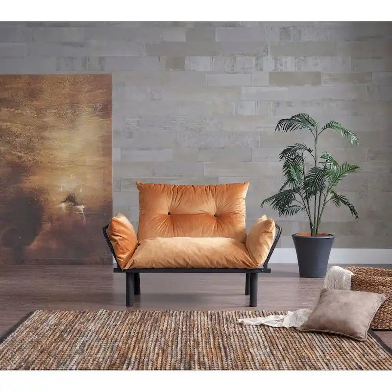 Futon causeuse, cadre pliable