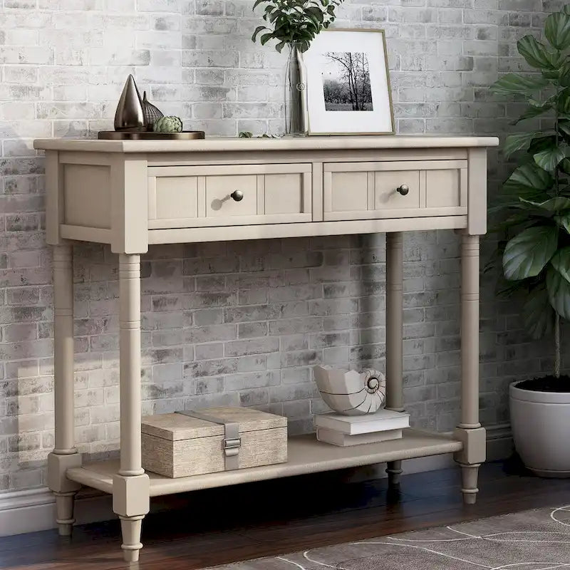 Console Daisy avec 2 tiroirs et étagère inférieure