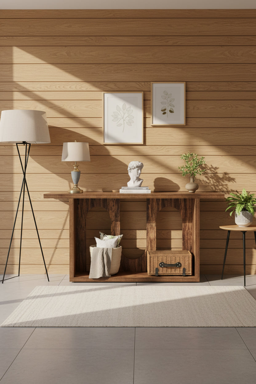 70.87-inch Wood Sofa Console Table for Entryway Living Room