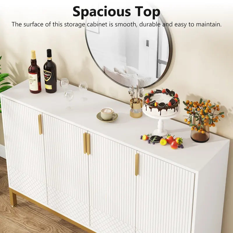 Meuble Buffet avec Rangement, Buffet de 150 cm - S.O.