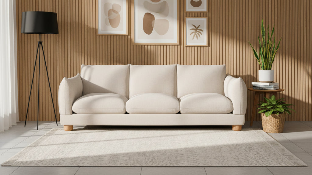 Canapé en tissu haute performance Couture - 89Wx36Dx32H